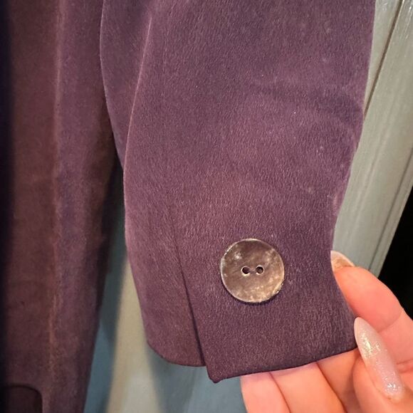 Dana Buchanan Petites Silk Suit Purple - Picture 4 of 11